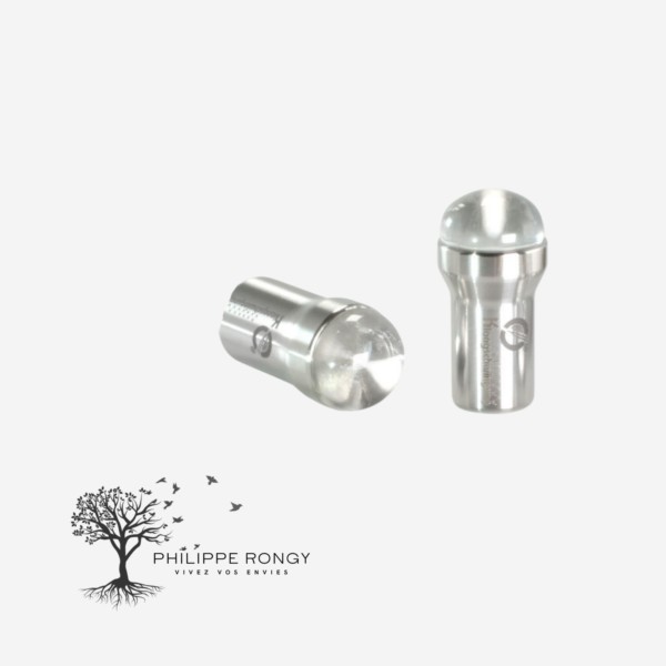 Attache diapason - Cristal de roche - 15 mm